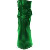 imageFSJ Women Elegant Slouch Ankle Boots Pointed Closed Toe Kitten Low Heels Stacked Short Booties Leather Side Zipper Ladies Office Party Prom Fall Winter Dress Shoes Size 415 USGreen