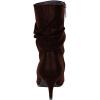 imageFSJ Women Elegant Slouch Ankle Boots Pointed Closed Toe Kitten Low Heels Stacked Short Booties Leather Side Zipper Ladies Office Party Prom Fall Winter Dress Shoes Size 415 USBrown
