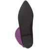 imageFSJ Women Fashion Over The Knee High Boots Pointed Toe Flat Comfortable Back Zipper Ladies Shoes for WinterPurple