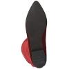 imageFSJ Women Fashion Over The Knee High Boots Pointed Toe Flat Comfortable Back Zipper Ladies Shoes for WinterWine Red