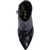 imageFSJ Women Sexy Sequins Stiletto High Heels Ankle Booties Pointed Toe Side Zippers Evening Party Night Club Shoes Size 415 USBlack