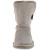 imageFSJ Women Winter Mid Calf Snow Boots Round Toe Flat Warm Fur Low Heel Comfy Shoes Size 415 USGrey
