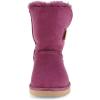 imageFSJ Women Winter Mid Calf Snow Boots Round Toe Flat Warm Fur Low Heel Comfy Shoes Size 415 USPlum