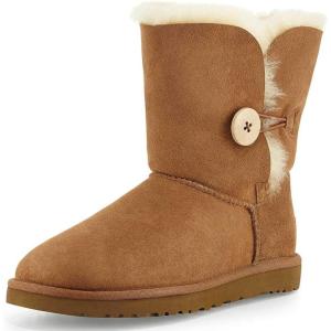 imageFSJ Women Winter Mid Calf Snow Boots Round Toe Flat Warm Fur Low Heel Comfy Shoes Size 415 USCamel