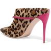 imageFSJ Women Animal Print Pointed Toe Sandals High Heels Mules Sexy Slide Pumps Dress Slip on Shoes Size 415 USHot Pink