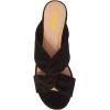 imageFSJ Women Casual Open Toe Sandals Low Heels Mules Slip On Comfortable Flats Cutout Shoes Size 415 USBlack