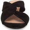 imageFSJ Women Casual Open Toe Sandals Low Heels Mules Slip On Comfortable Flats Cutout Shoes Size 415 USBlack