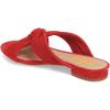 imageFSJ Women Casual Open Toe Sandals Low Heels Mules Slip On Comfortable Flats Cutout Shoes Size 415 USRed