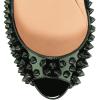 imageFSJ Women Classic Rivets Platform Heel Peep Toe Pumps High Stiletto Heel Slip On Studded Sexy Wedding Party Dance Shoes Size 416 USGreen