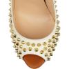 imageFSJ Women Classic Rivets Platform Heel Peep Toe Pumps High Stiletto Heel Slip On Studded Sexy Wedding Party Dance Shoes Size 416 USLight Gold
