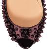 imageFSJ Women Classic Rivets Platform Heel Peep Toe Pumps High Stiletto Heel Slip On Studded Sexy Wedding Party Dance Shoes Size 416 USPlum