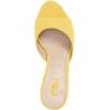 imageFSJ Women Comfort Low Kitten Heel Sandals Mules Peep Toe Slide Slip On Summer Dress Pump Shoes 415 M US6cm Yellow