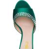 imageFSJ Women Crystal Low Heel Bridal Pumps Slip on Mules Slide Sandals Peep Toe Clogs Dressy Rhinestone Slipper Shoes Size 415 USTeal