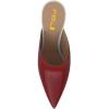 imageFSJ Women Dressy Thin High Heel Slide Sandals Pointed Toe Mules Slip on Loafers Stiletto Pumps Shoes Size 415 USRed White