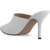 imageFSJ Women Dressy Thin High Heel Slide Sandals Pointed Toe Mules Slip on Loafers Stiletto Pumps Shoes Size 415 USWhite