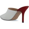 imageFSJ Women Dressy Thin High Heel Slide Sandals Pointed Toe Mules Slip on Loafers Stiletto Pumps Shoes Size 415 USWhite Red