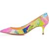 imageFSJ Women Gorgeous Mid High Kitten Heels Pumps with Pointed Toes Shoes for Dress Size 415 USPurple