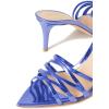 imageFSJ Women High Heel Pointy Open Toe Clog Mules Gladiator Strappy Sandals Slip On Slide Comfort Summer Shoes Size 415 USBlue