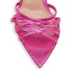 imageFSJ Women High Heel Pointy Open Toe Clog Mules Gladiator Strappy Sandals Slip On Slide Comfort Summer Shoes Size 415 USHot Pink
