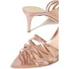 imageFSJ Women High Heel Pointy Open Toe Clog Mules Gladiator Strappy Sandals Slip On Slide Comfort Summer Shoes Size 415 USSalmon