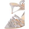 imageFSJ Women High Heel Pointy Open Toe Clog Mules Gladiator Strappy Sandals Slip On Slide Comfort Summer Shoes Size 415 USSilver