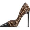 imageFSJ Women Sexy Leopard Printed Dress Shoes Pointy Toe High Heels Stilettos Pumps Shoe Size 415 USBlack