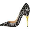 imageFSJ Women Sexy Leopard Printed Dress Shoes Pointy Toe High Heels Stilettos Pumps Shoe Size 415 USBlack Leopard