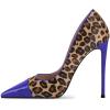 imageFSJ Women Sexy Leopard Printed Dress Shoes Pointy Toe High Heels Stilettos Pumps Shoe Size 415 USBlue