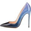 imageFSJ Women Sexy Leopard Printed Dress Shoes Pointy Toe High Heels Stilettos Pumps Shoe Size 415 USBlue2