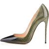 imageFSJ Women Sexy Leopard Printed Dress Shoes Pointy Toe High Heels Stilettos Pumps Shoe Size 415 USKhaki