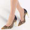 imageFSJ Women Sexy Leopard Printed Dress Shoes Pointy Toe High Heels Stilettos Pumps Shoe Size 415 USLeopard Snake