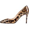 imageFSJ Women Sexy Leopard Printed Dress Shoes Pointy Toe High Heels Stilettos Pumps Shoe Size 415 USLeopard8 Cm