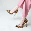 imageFSJ Women Sexy Leopard Printed Dress Shoes Pointy Toe High Heels Stilettos Pumps Shoe Size 415 USLeopardsuede