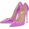 imageFSJ Women Sexy Leopard Printed Dress Shoes Pointy Toe High Heels Stilettos Pumps Shoe Size 415 USPurple Leather