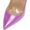 imageFSJ Women Sexy Leopard Printed Dress Shoes Pointy Toe High Heels Stilettos Pumps Shoe Size 415 USPurple Leather