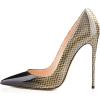 imageFSJ Women Sexy Leopard Printed Dress Shoes Pointy Toe High Heels Stilettos Pumps Shoe Size 415 USWheat