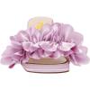 imageFSJ Women Stilettos Heels Open Toe Comfort Low Kitten Heel Slides Cute Multi Frilly Slip On Mules Sandals Evening Party Prom Dance Shoes Size 415 USPurple