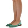 imageFSJ Women Suede Pointed Toe Low Heel Flat Pumps Slip On Comfortable Party Dress Walking Casual Office Shoes Size 415 USTeal