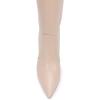 imageFSJ Women Trendy Calf Knee Boots Pointed Closed Toe High Heels Pull On Leather Long Boots Ladies Dress Party Shoes Size 415 USNude