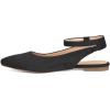 imageFSJ Women Trendy Pointed Toe Ballet Flats Ankle Strap Buckle Low Heels Backless Pumps Slip On Comfort Casual Walking Shoes Size 415 USBlack