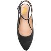 imageFSJ Women Trendy Pointed Toe Ballet Flats Ankle Strap Buckle Low Heels Backless Pumps Slip On Comfort Casual Walking Shoes Size 415 USBlack