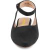imageFSJ Women Trendy Pointed Toe Ballet Flats Ankle Strap Buckle Low Heels Backless Pumps Slip On Comfort Casual Walking Shoes Size 415 USBlack