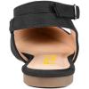 imageFSJ Women Trendy Pointed Toe Ballet Flats Ankle Strap Buckle Low Heels Backless Pumps Slip On Comfort Casual Walking Shoes Size 415 USBlack
