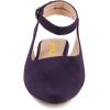 imageFSJ Women Trendy Pointed Toe Ballet Flats Ankle Strap Buckle Low Heels Backless Pumps Slip On Comfort Casual Walking Shoes Size 415 USPurple