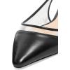 imageFSJ Women Trendy Pointed Toe Ballet Flats Sandals Slip on Comfort Slingback Pumps Walking Shoes 415 M USBlack