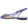 imageFSJ Women Trendy Pointed Toe Ballet Flats Sandals Slip on Comfort Slingback Pumps Walking Shoes 415 M USBlue