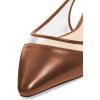 imageFSJ Women Trendy Pointed Toe Ballet Flats Sandals Slip on Comfort Slingback Pumps Walking Shoes 415 M USBrown