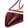 imageFSJ Women Trendy Pointed Toe Ballet Flats Sandals Slip on Comfort Slingback Pumps Walking Shoes 415 M USDark Red