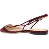 imageFSJ Women Trendy Pointed Toe Ballet Flats Sandals Slip on Comfort Slingback Pumps Walking Shoes 415 M USDark Red