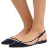 imageFSJ Women Trendy Pointed Toe Ballet Flats Sandals Slip on Comfort Slingback Pumps Walking Shoes 415 M USNavy
